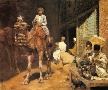 Un mercado en Ispahán árabe Edwin Lord Weeks Pinturas al óleo